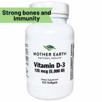 Mother Earth's Vitamin D3 5000iu Softgels